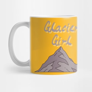 Glacier Girl, powder t-shirts, Girl skier, girl snowboarder, freestyle skiing, boarder t-shirts, skiing lover, snowboarding instructor, ski coach Mug